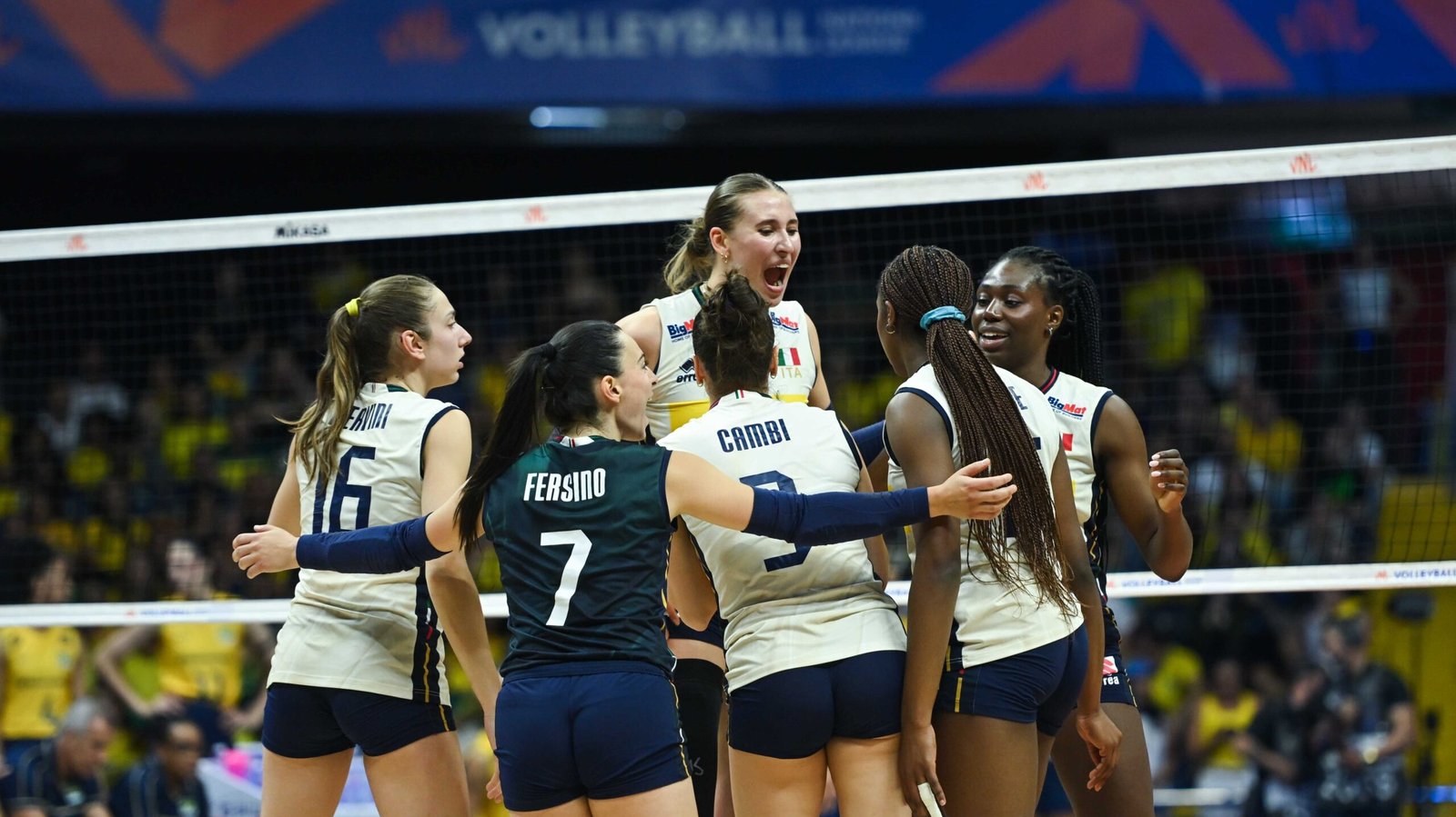 Italia esulta in VNL ekaterina antropova nazionale brasile