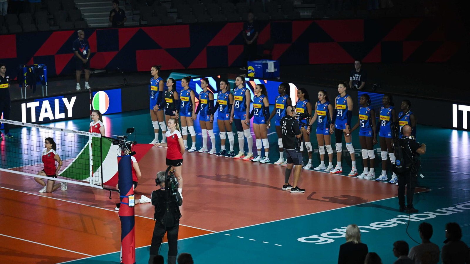 Italia Montenegro Eurovolley 2026 volley in barba