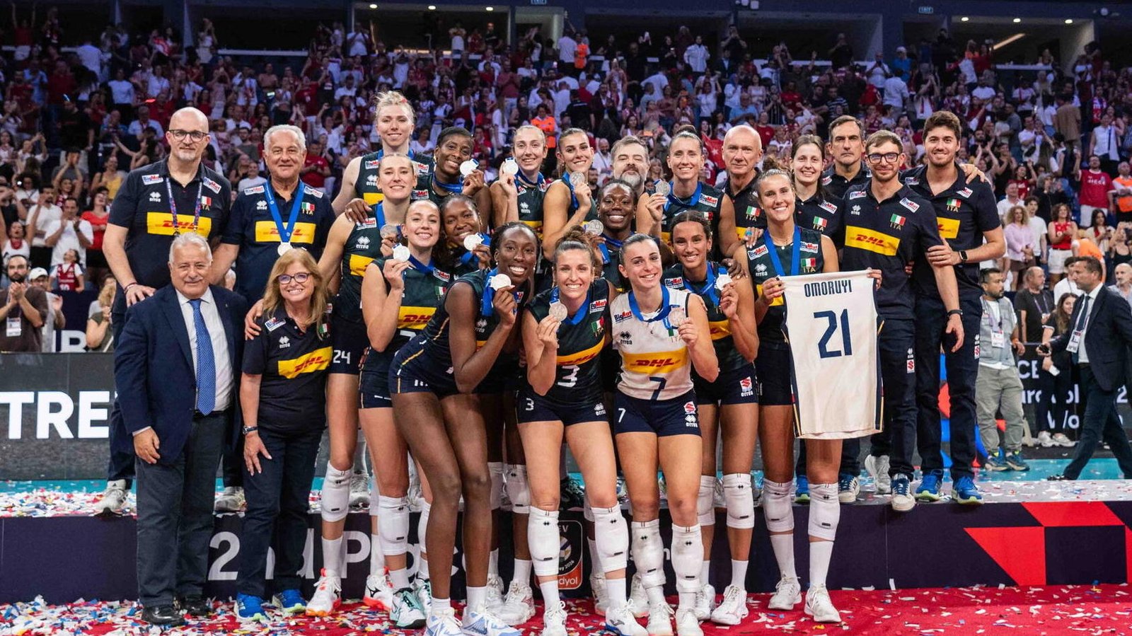 Italia Turchia Eurovolley 2026 volley in barba