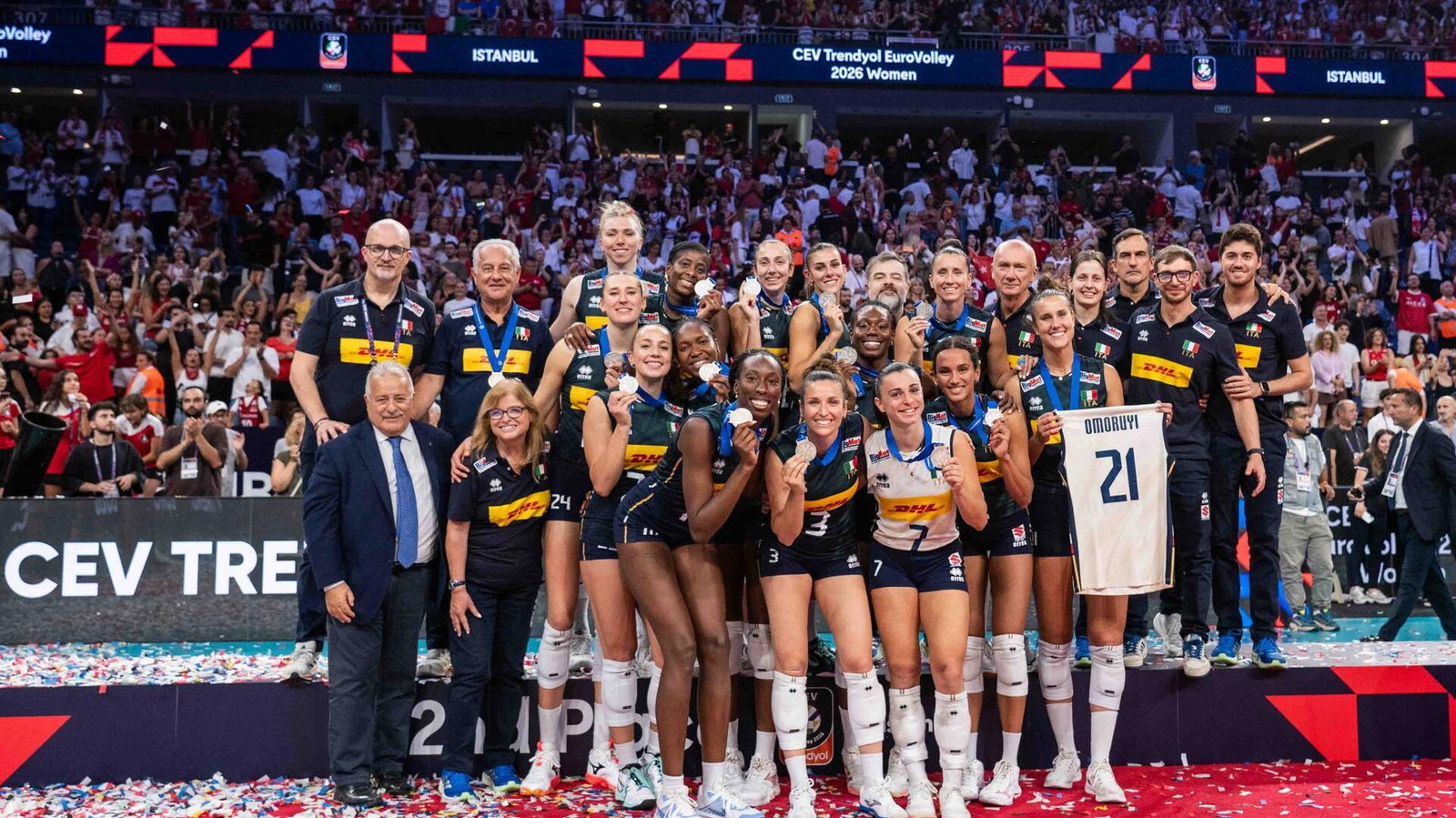 Italia Turchia Eurovolley 2026 volley in barba