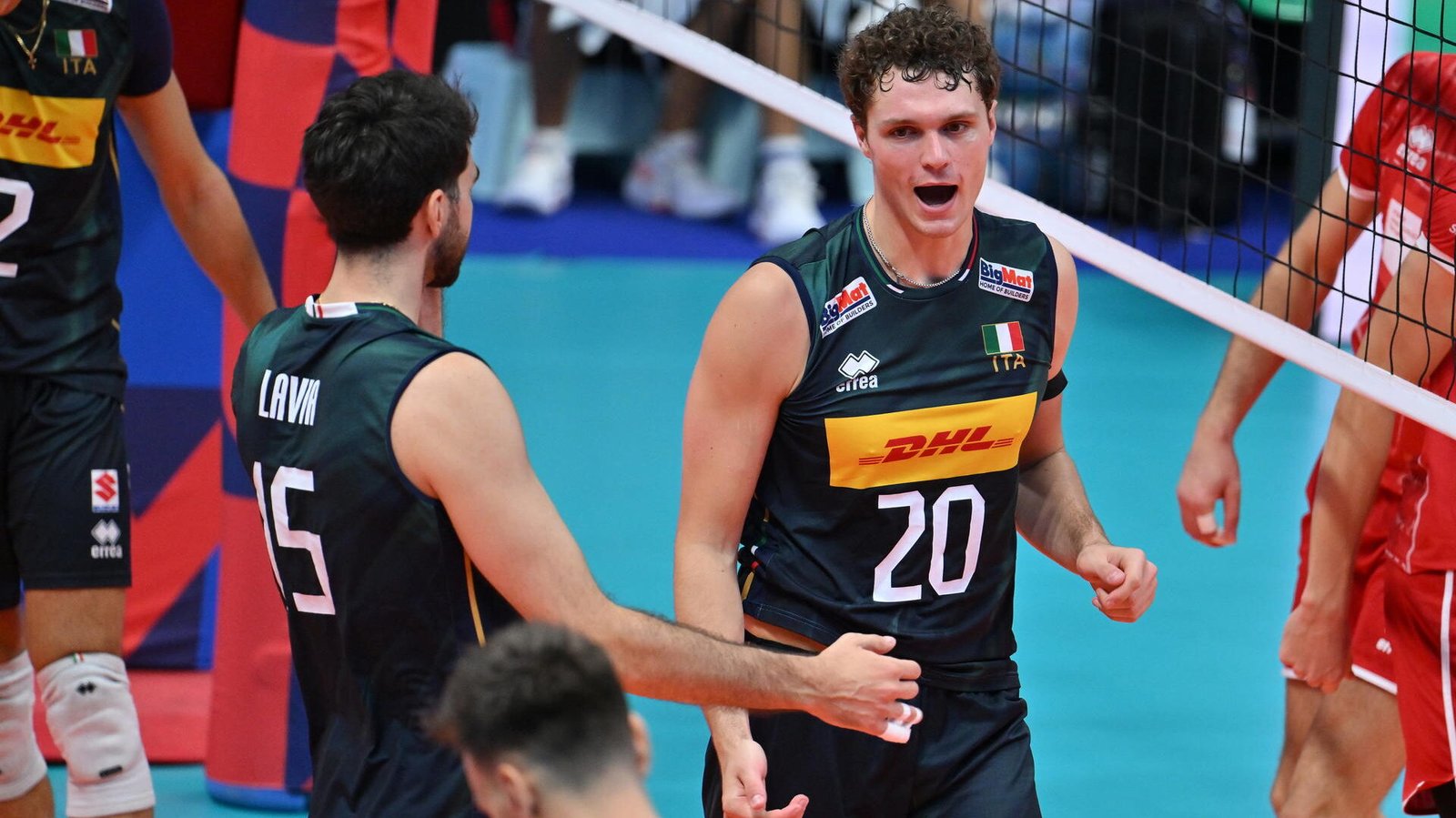 Pardo Mati in azione contro la Slovacchia, nella terza partita della Pool A